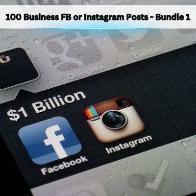 100 Business FB or Instagram Posts – Bundle 1