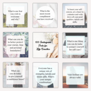 100 Instagram Posts for Life Coaches