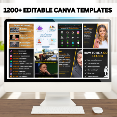 1200+ CANVA TEMPLATES – Assorted Digital Posts