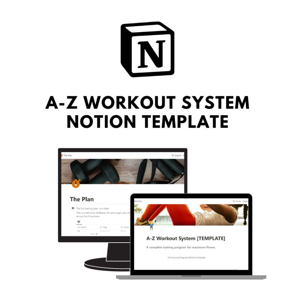 A-Z Workout System Notion Template